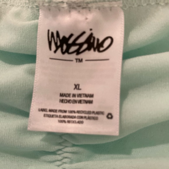 NWT Mossimo turquoise crochet ruched bikini bottom XL - Picture 3 of 4